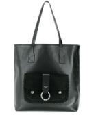 Zadig & Voltaire Kate Suede Shopper Bag - Black