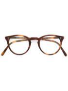 Oliver Peoples O Malley Glasses, Brown, Acetate