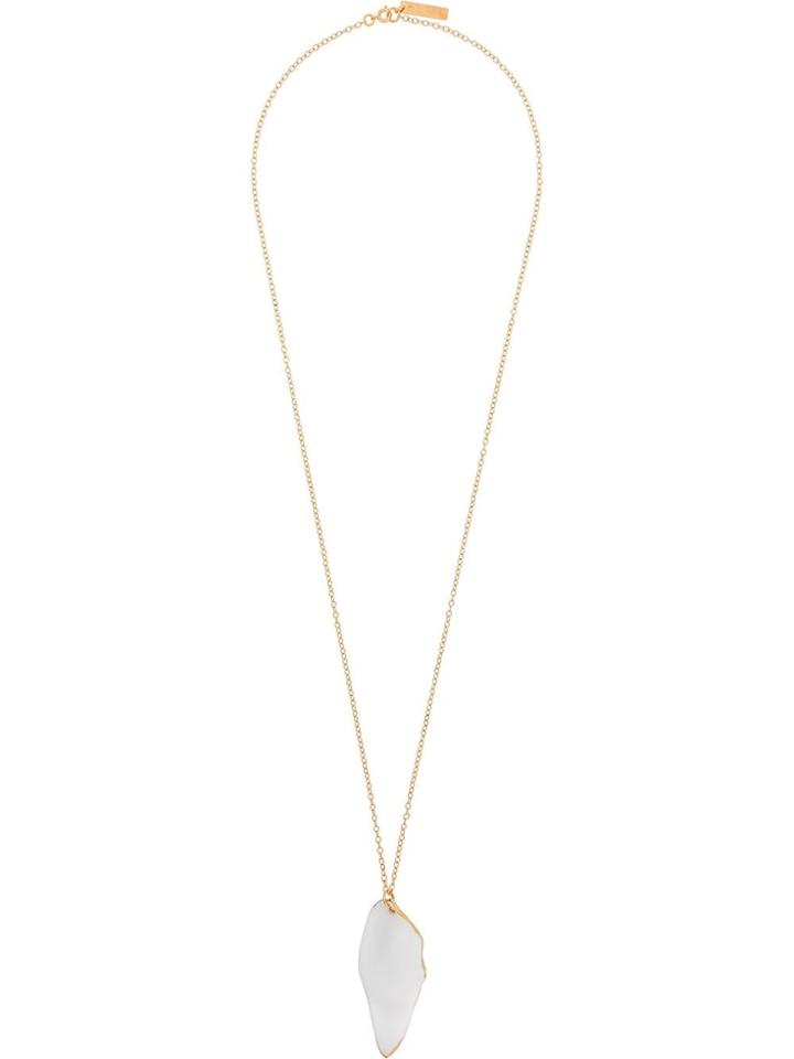 Marni Pendant Long Necklace - White