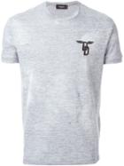 Dsquared2 Distressed T-shirt, Men's, Size: Xxl, Grey, Cotton/viscose