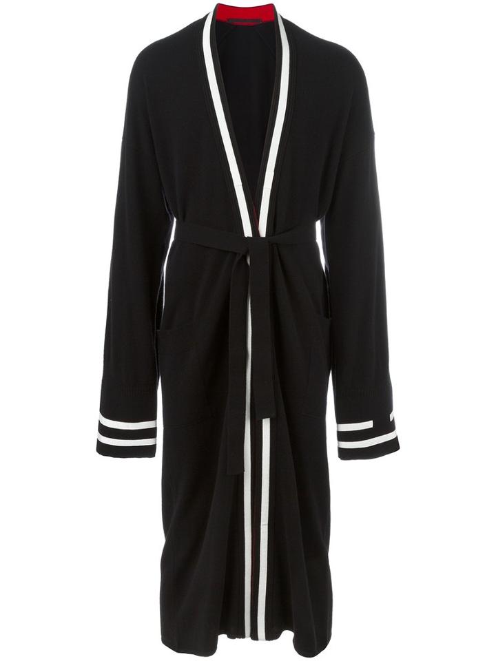 Haider Ackermann Belted Cardi-coat, Men's, Size: Xs, Black, Cashmere/wool