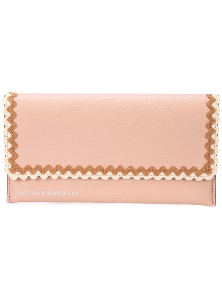 Loeffler Randall Scallop-trim Everything Wallet - Pink