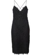 Nicole Miller Crocheted Mini Dress - Black