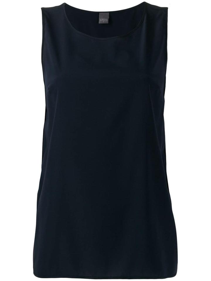 Lorena Antoniazzi Silk Tank Top - Blue