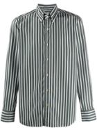 Finamore 1925 Napoli Striped Button Down Shirt - Green