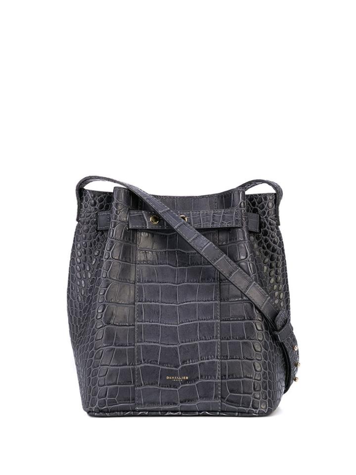 Demellier Structured Shoulder Bag - Blue