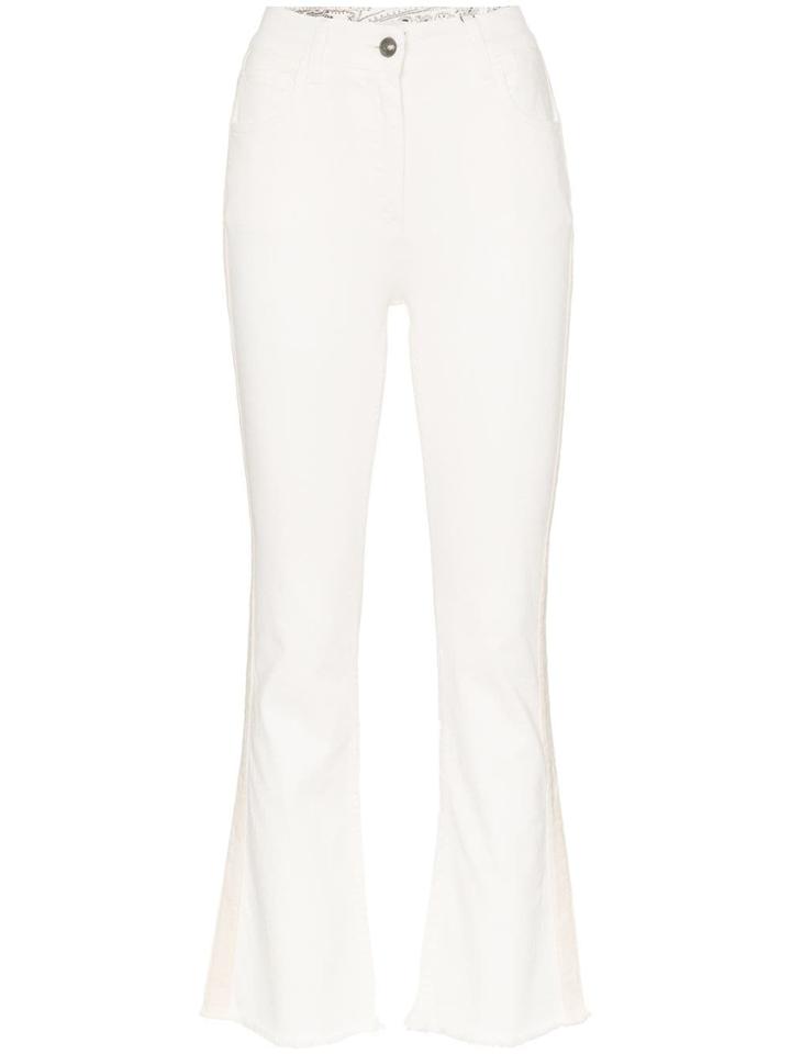 Etro Cropped Flared Jeans - White