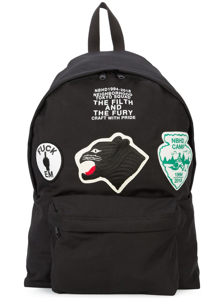 Neighborhood Patched Backpack - Black