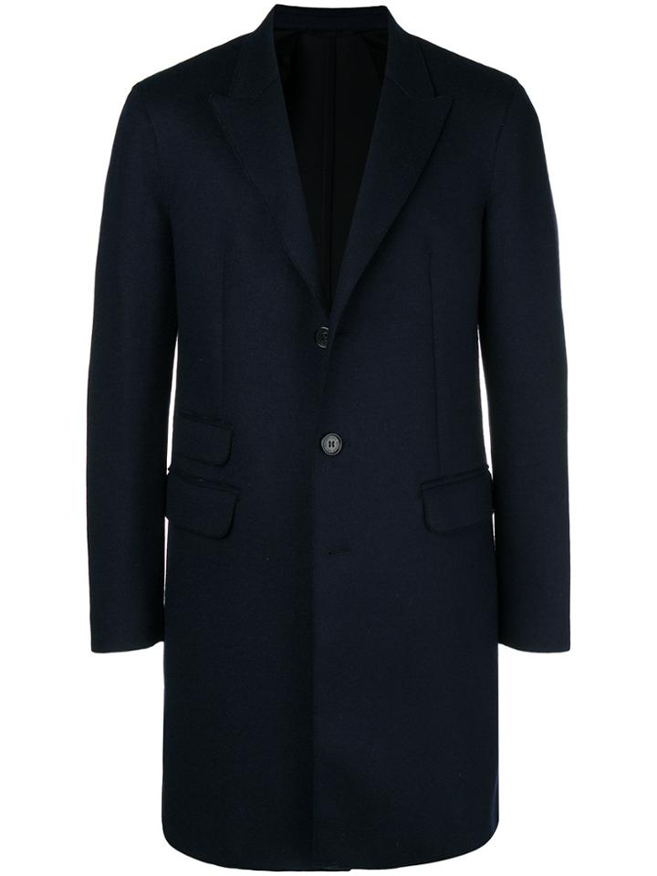 Neil Barrett Classic Single-breasted Coat - Blue