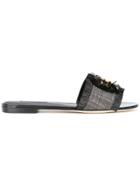 Dolce & Gabbana Embellished Sandals - Black