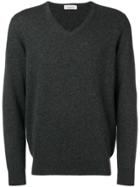Laneus V-neck Sweater - Grey