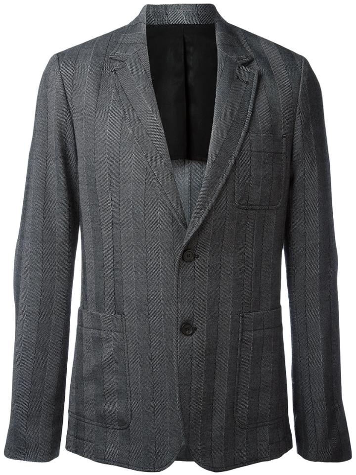 Ami Alexandre Mattiussi Half-lined Two Button Jacket - Grey