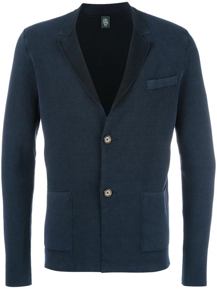 Eleventy Two Button Blazer, Men's, Size: Xxl, Blue, Cotton
