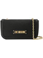 Love Moschino Jacquard-panelled Shoulder Bag - Black