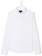 Emporio Armani Kids Classic Buttoned Shirt - White