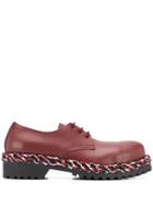 Balenciaga Laces Derby Shoes - Red