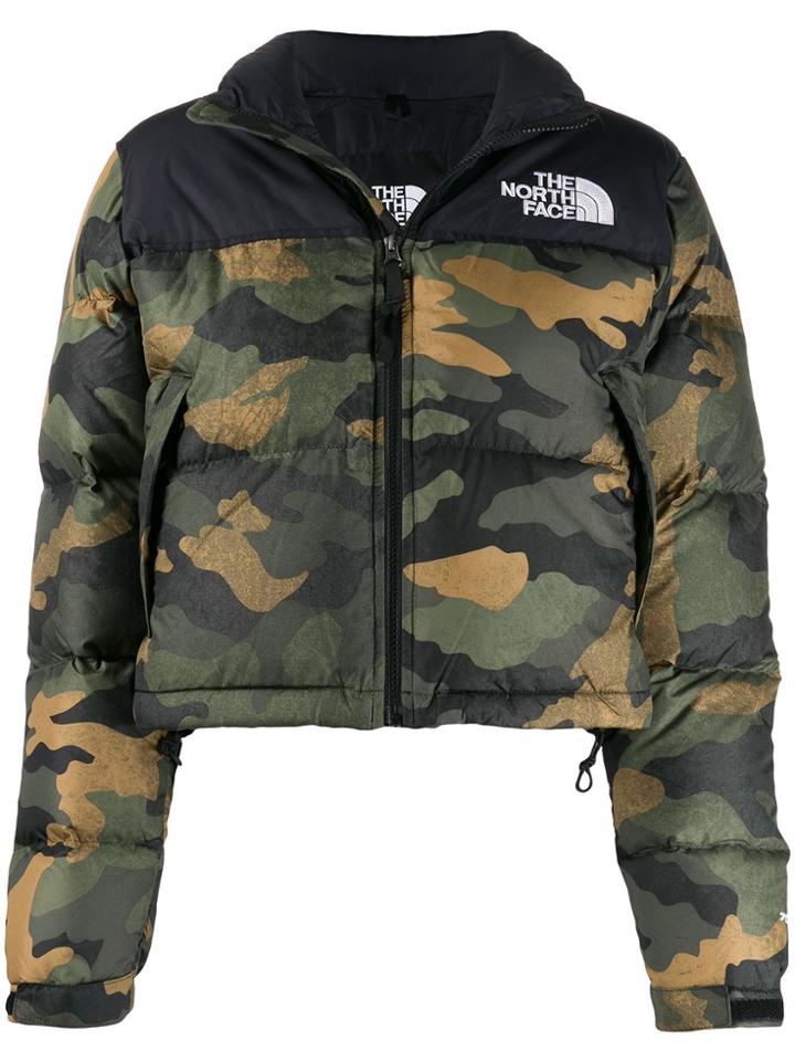 The North Face Camouflage Print Padded Jacket - Green