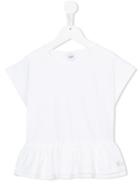 Parrot Kids Ruffled T-shirt, Girl's, Size: 6 Yrs, White