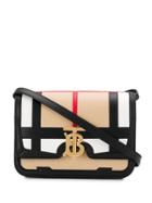 Burberry Vintage Check Tb Shoulder Bag - Black