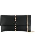 Patrizia Pepe Studded Clutch Bag - Black