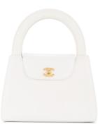 Chanel Vintage Cc Logo Handbag - White
