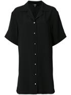 Versus Graphic Print Shirt Dress - Black
