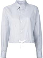 Astraet - Cropped Shirt - Women - Cotton - One Size, White, Cotton