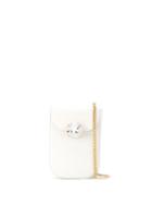 Miu Miu Jewel Embellished Crocodile Effect Bag - White