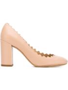 Chloé Lauren Pumps, Women's, Size: 40, Nude/neutrals, Leather