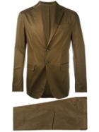 Dsquared2 Capri Two Piece Suit, Men's, Size: 48, Green, Cotton/spandex/elastane