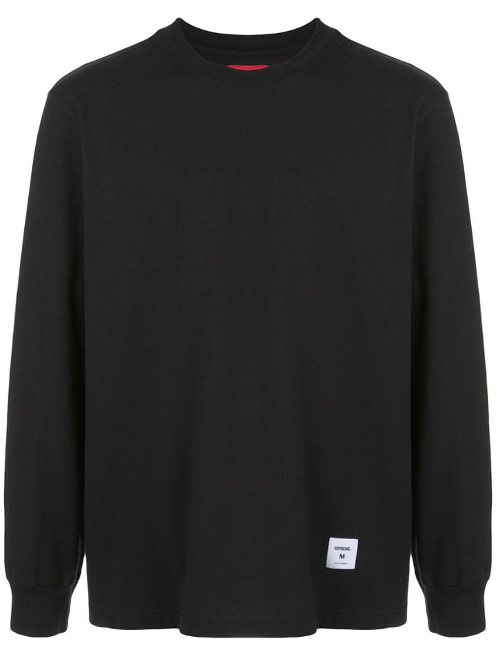 Supreme Trademark Long-sleeve T-shirt - Black