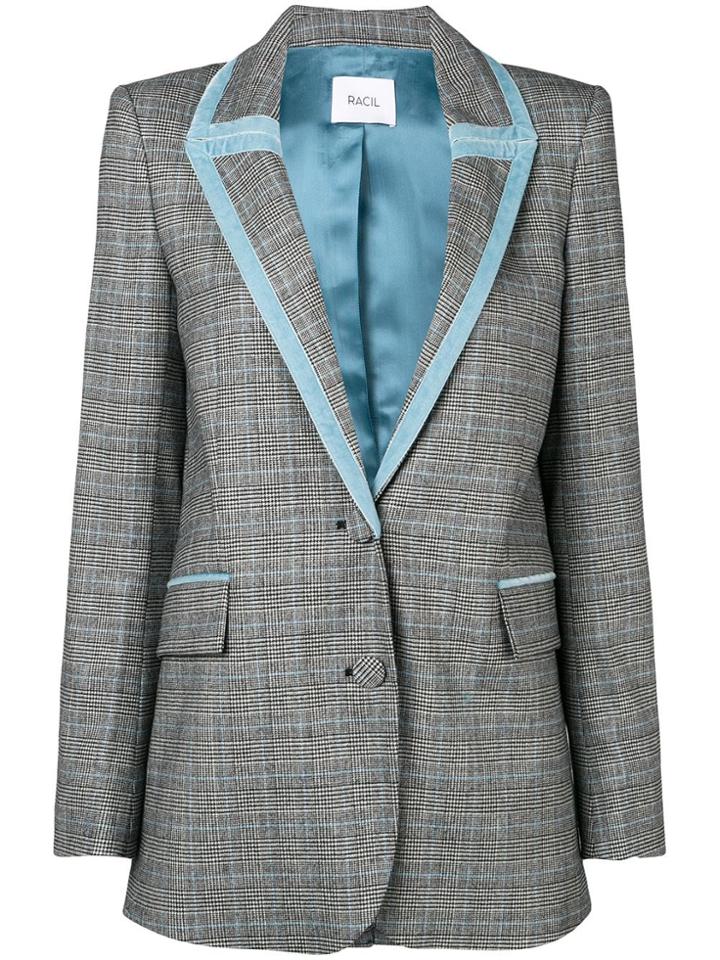 Racil Check Blazer - Black
