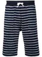 Striped Bermuda Shorts - Men - Cotton - L, Blue, Cotton, Estnation