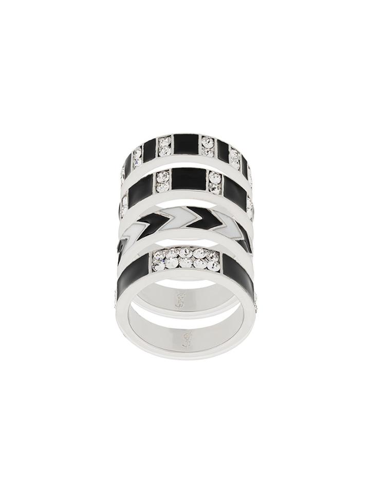 Saint Laurent Smoking Ring Set - Metallic