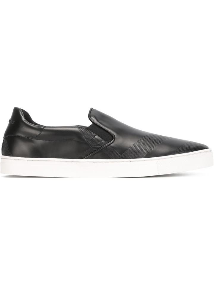 Burberry Embossed Check Trainers