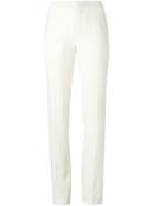 Chloé High Waist Trousers, Women's, Size: 42, Nude/neutrals, Silk/acetate/viscose