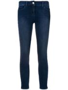 Patrizia Pepe Cropped Skinny Jeans - Blue