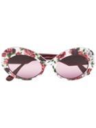 Dolce & Gabbana Eyewear Floral Blooms Print Sunglasses - Pink