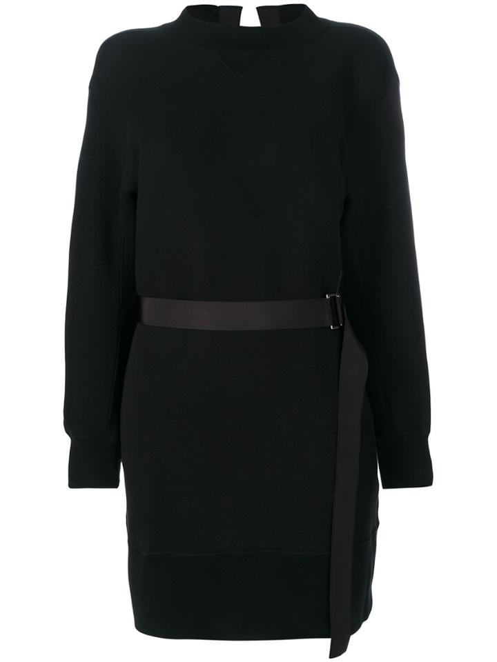 Sacai Belted Jumper Dress - Black