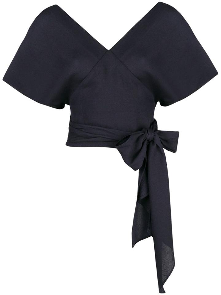 Jacquemus Tie Waist Top - Blue