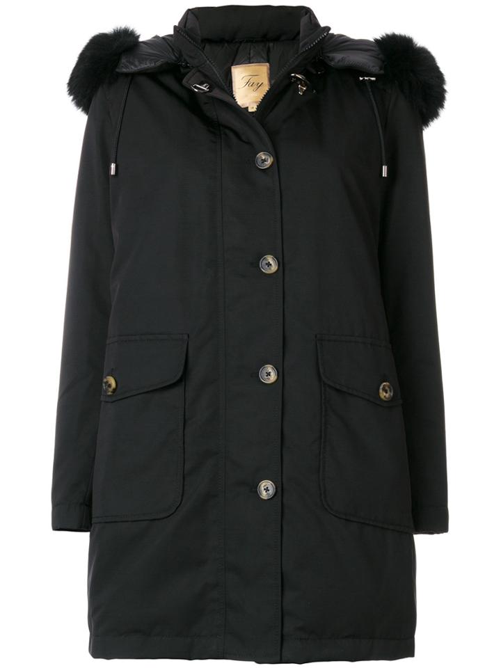 Fay Padded Parka - Black