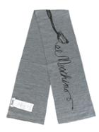 Moschino Kids Headphones Print Scarf, Boy's, Grey
