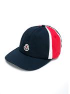Moncler Kids Color Block Cap - Blue