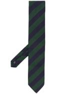 Fefè Diagonal Striped Tie - Green