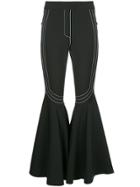 Ellery Contrast Stitch Trousers - Black