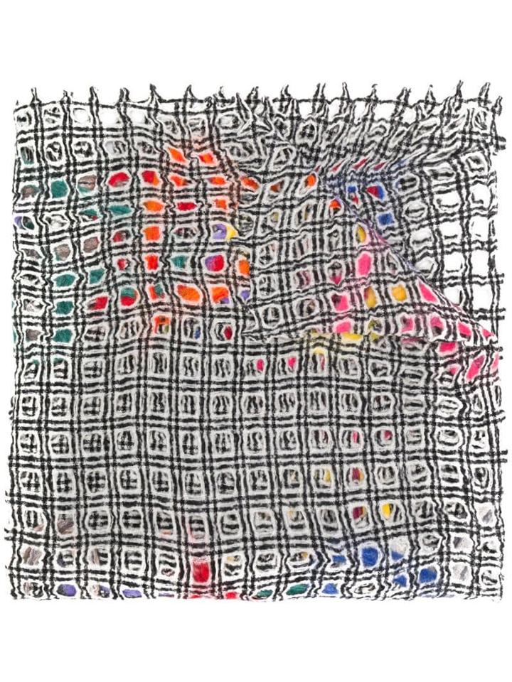 Faliero Sarti Olivia Heart Detail Scarf - Black