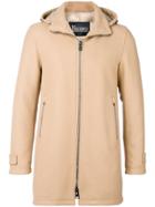 Herno Zipped Hooded Coat - Nude & Neutrals
