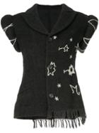 Yohji Yamamoto Pre-owned Embroidered Short Sleeve Jacket - Grey