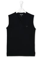 Emporio Armani Kids Sleeveless Sweater - Blue
