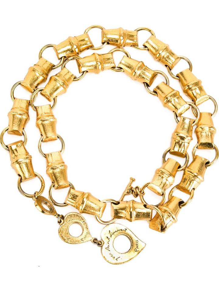Yves Saint Laurent Vintage Bamboo Link Chain